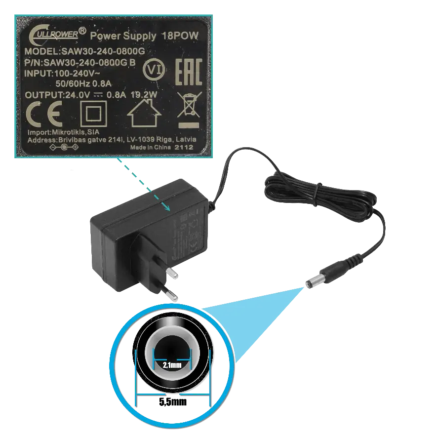MIKROTIK 1-1000 CAT18 6-Antenas 9-bandas 1200/150Mbps L3 inc24V 315mm
