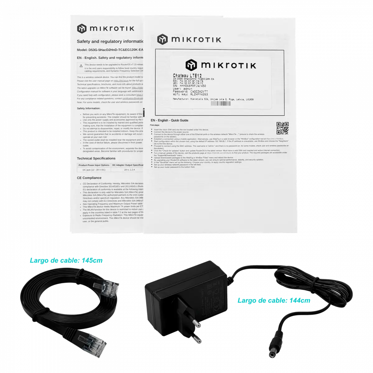 MIKROTIK MIKROTIK LTE 5-1000 1-Sim USB 2,4/5GHz 2-SMA-H inc-24Vdc