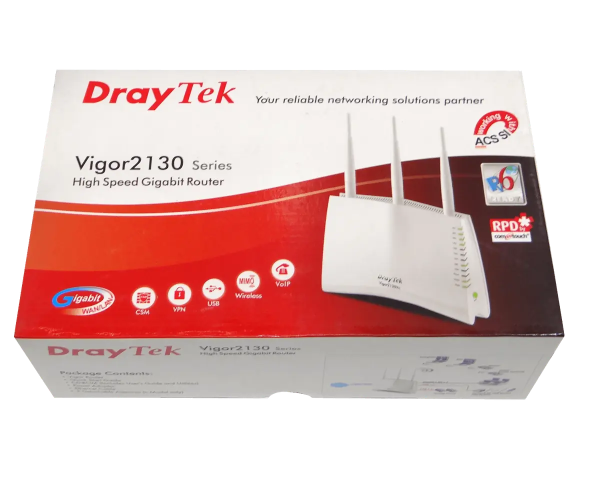 DRAYTEK 3-RPSMA 2-USB-4G-NAS 4-LAN-1000 1-WAN-1000